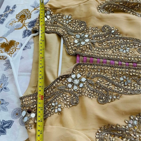 Pakistani three pieces salwar suit dress sarara small - Picture 11 of 16